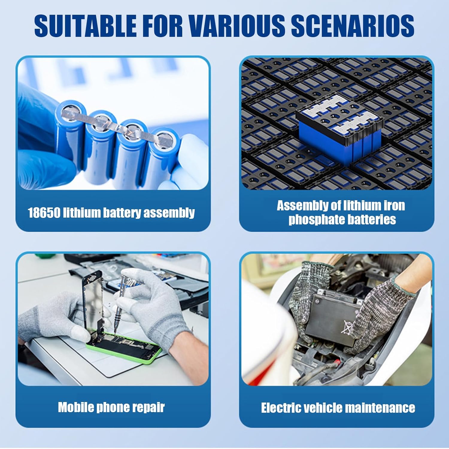 Battery Spots Welder Handheld Spots Welder Machine 11 Gears Adjustable Portable Battery Welder for Welding Sheets