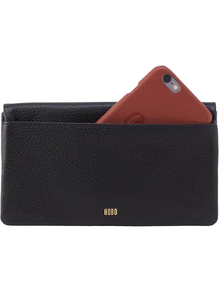 Black HOBO Lumen Continental Wallet