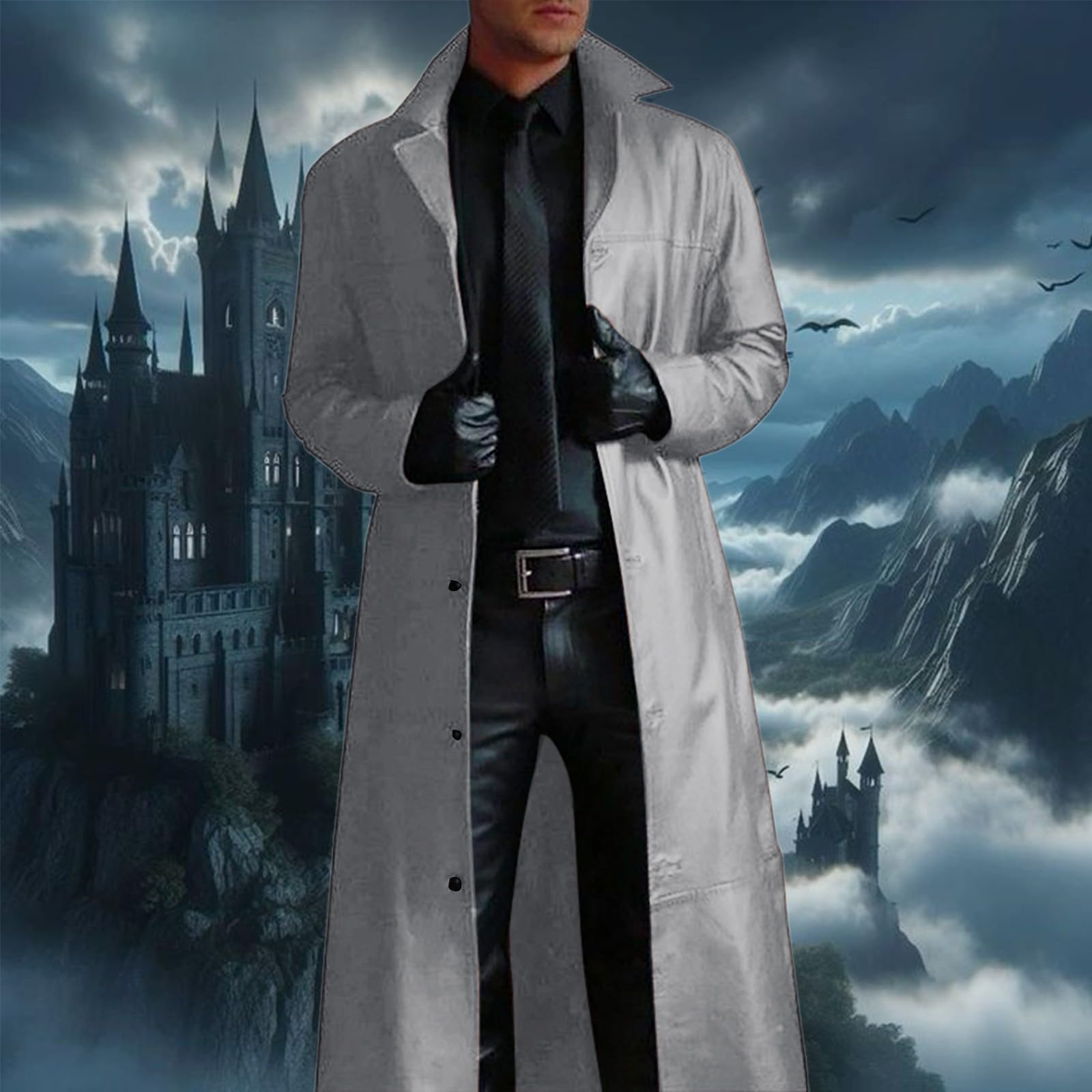 Halloween Costume, Costume Halloween Uomo Gotico Vintage