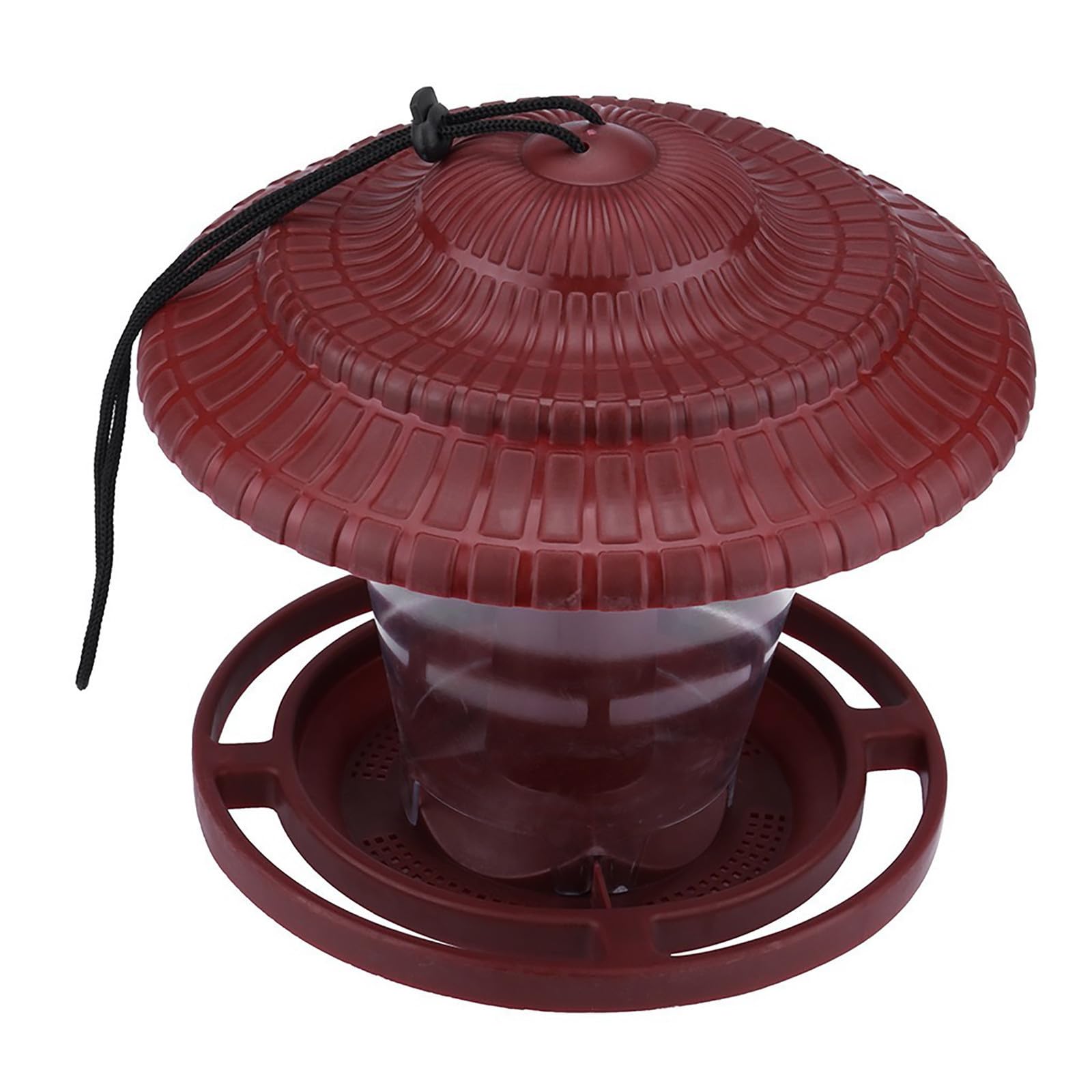 Mangiatoie per uccelli da appendere, confezione da 2 mangiatoie per uccelli da esterno con tetto resistente alla pioggia, mangiatoie da giardino in plastica resistente, per decorazioni da cortile