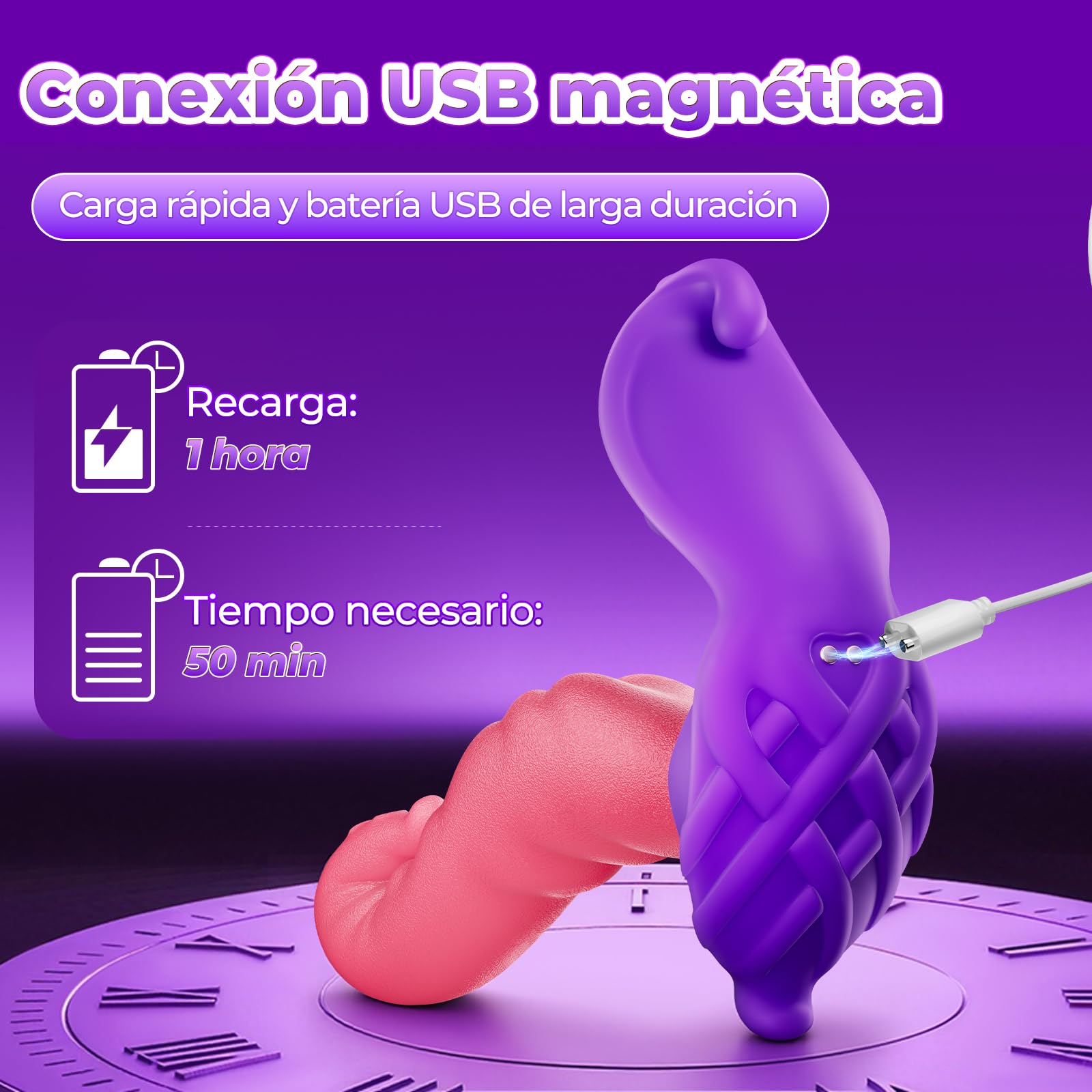 Juguetes Sexuales para Hombres, Estimulación Prostática con 5 Funciones de Choque Peristáltico y 8 Vibraciones, Vibrador Anal de Silicona