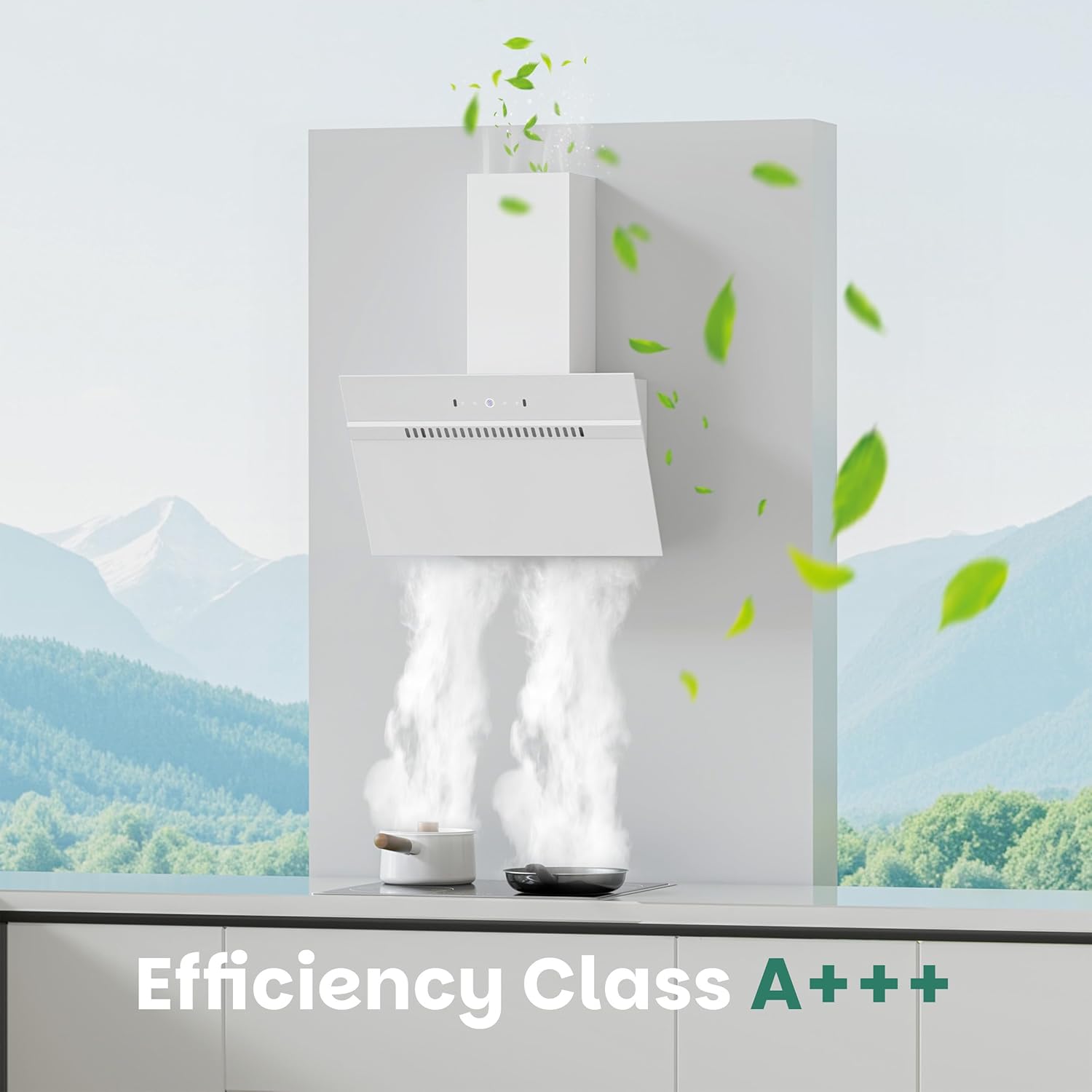FIREGAS Cooker Hood with A+++ energy efficiency rating
