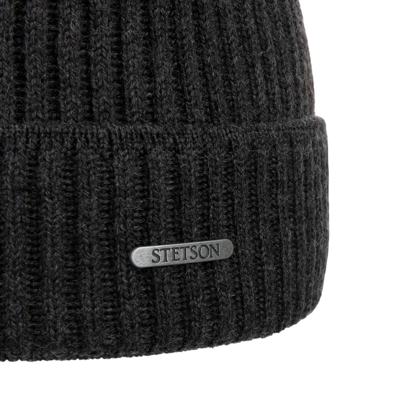 Stetson Parkman Bonnet en Tricot a Revers Fabrique en Italie Unisexe Automne Hiver