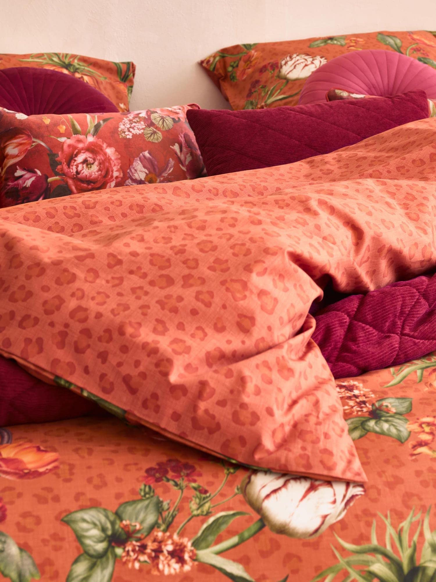 ESSENZA Bettwäsche, Baumwolle, Ginger, 155x220 + 1x 80x80 Cm