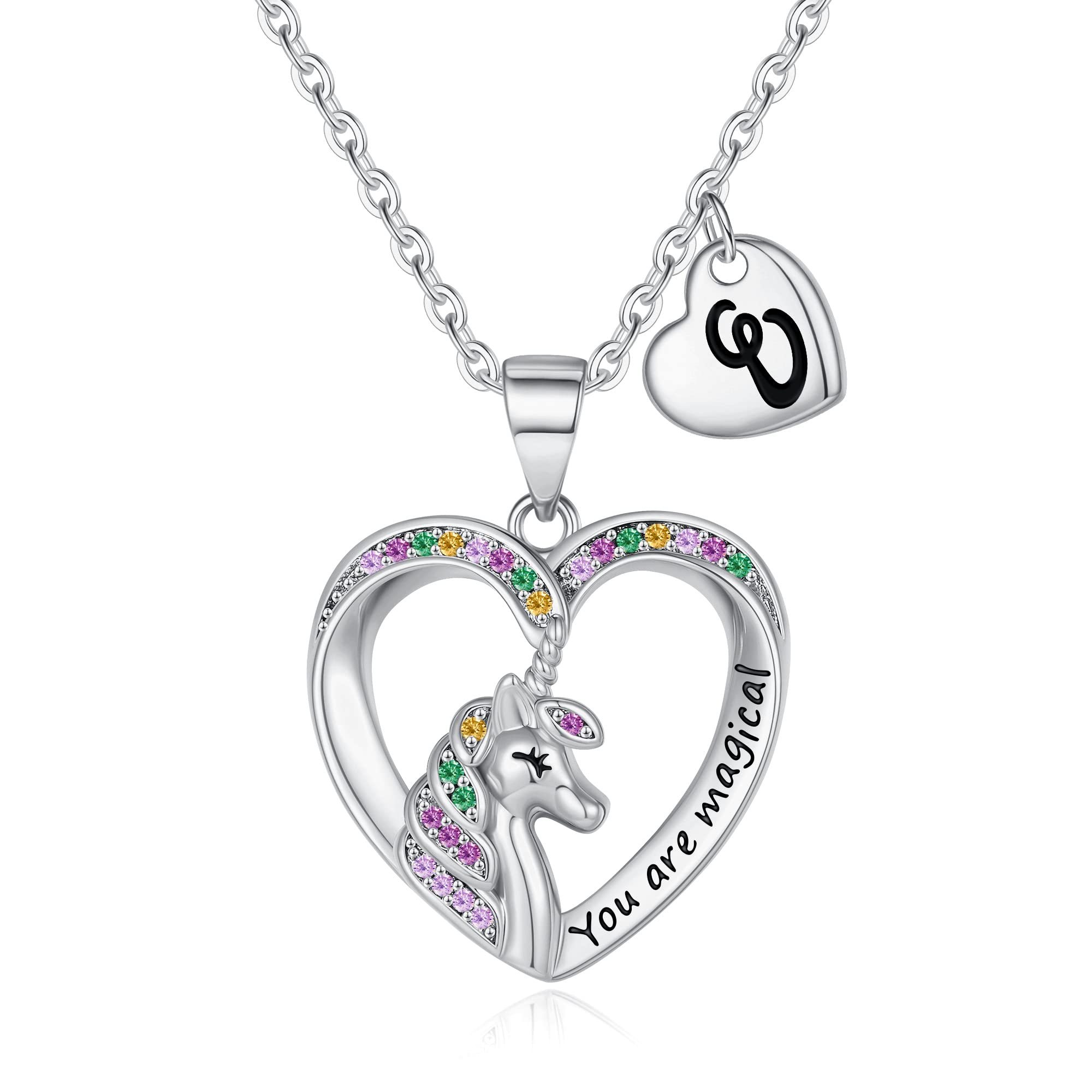 Unicorn Necklace for Little Girls Kids - Birthday Gifts for Girls Kids