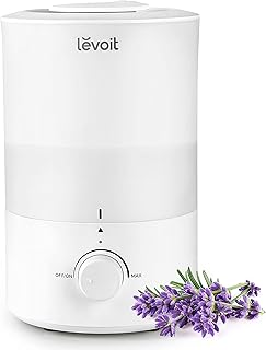 LEVOIT Humidifiers for Bedroom Large Room, 3L Cool Mist Top Fill Oil Diffuser for Baby Nursery and Plants, 360° Nozzle, Qu...