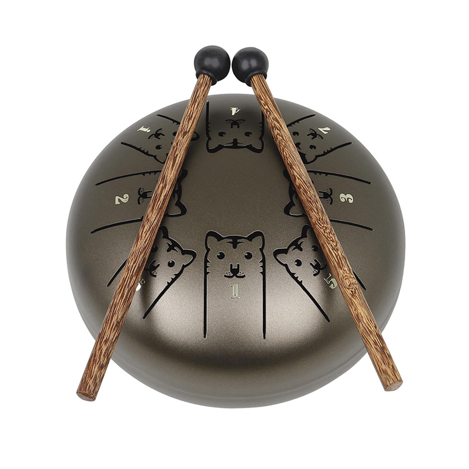 Instrumento de percusión portátil de 12 tambores etéreos de 8 tonos C, tambor de lengua de acero, tambor etéreo de música