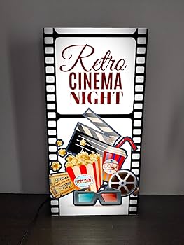 【壁掛け】映画 シネマ ホームシアター 照明 看板 置物 雑貨 ライトBOX Lサイズ】映画 シネマ ホームシアター 上映中 ポップコーン 店舗
