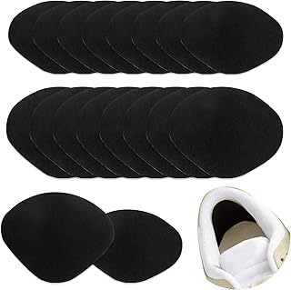 Shoe Heel Repair, 16Pcs Shoe Patches for Holes, Black Self-Adhesive Shoes Hole Repair Patch Kit Sneaker Holes Patch/Insert Heel Prevention for Sneakers Mesh Shoes Leather Shoes High Heels