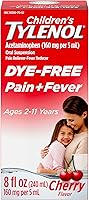 Vista 10 de Children's Tylenol Medicamento líquido de suspensión oral, analgésico de acetaminofén y reductor de fiebre para resfriado + síntomas de gripe