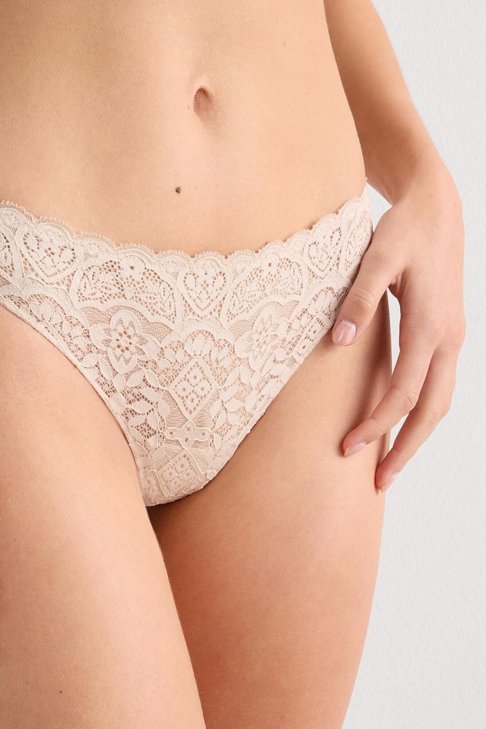 Intimissimi Woman's Microfiber Lace Brazilian - Image 4