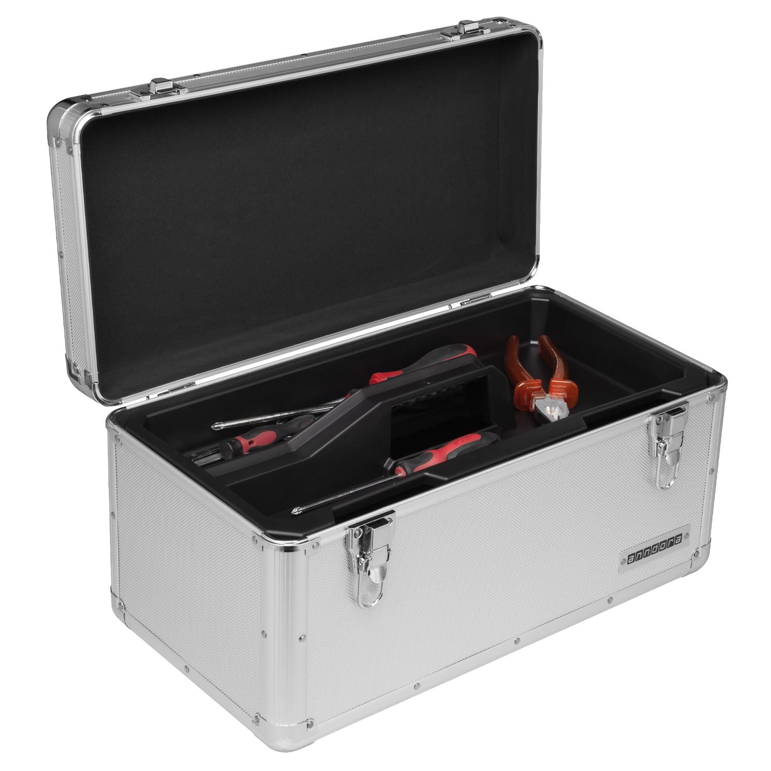 anndora® Werkzeugkoffer leer - silber