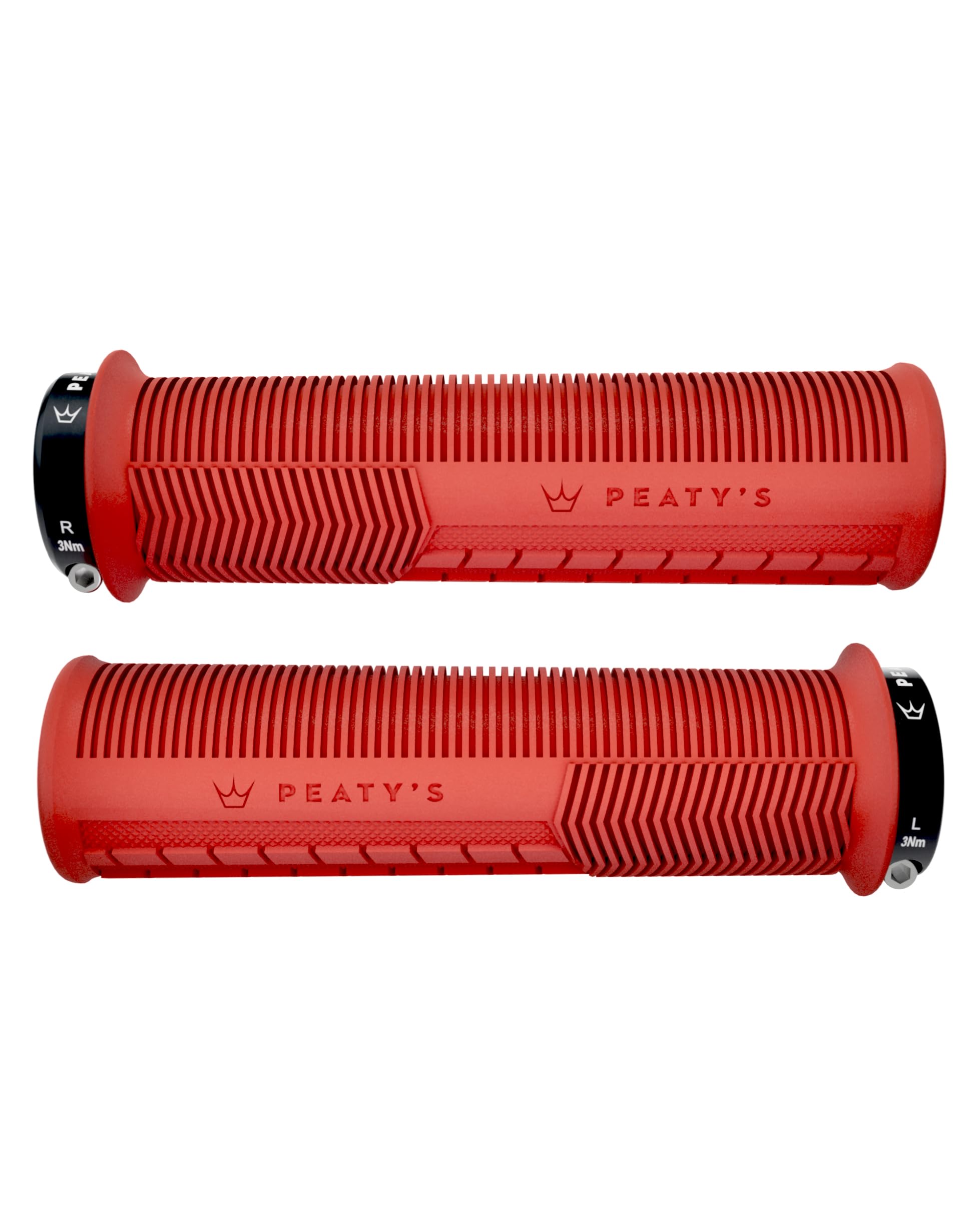 Peaty's Monarch Bicycle Grips - Durable, Ergonomic Finger Bar, Thumb Pad, All Day Riding, All Weather, All Terrain