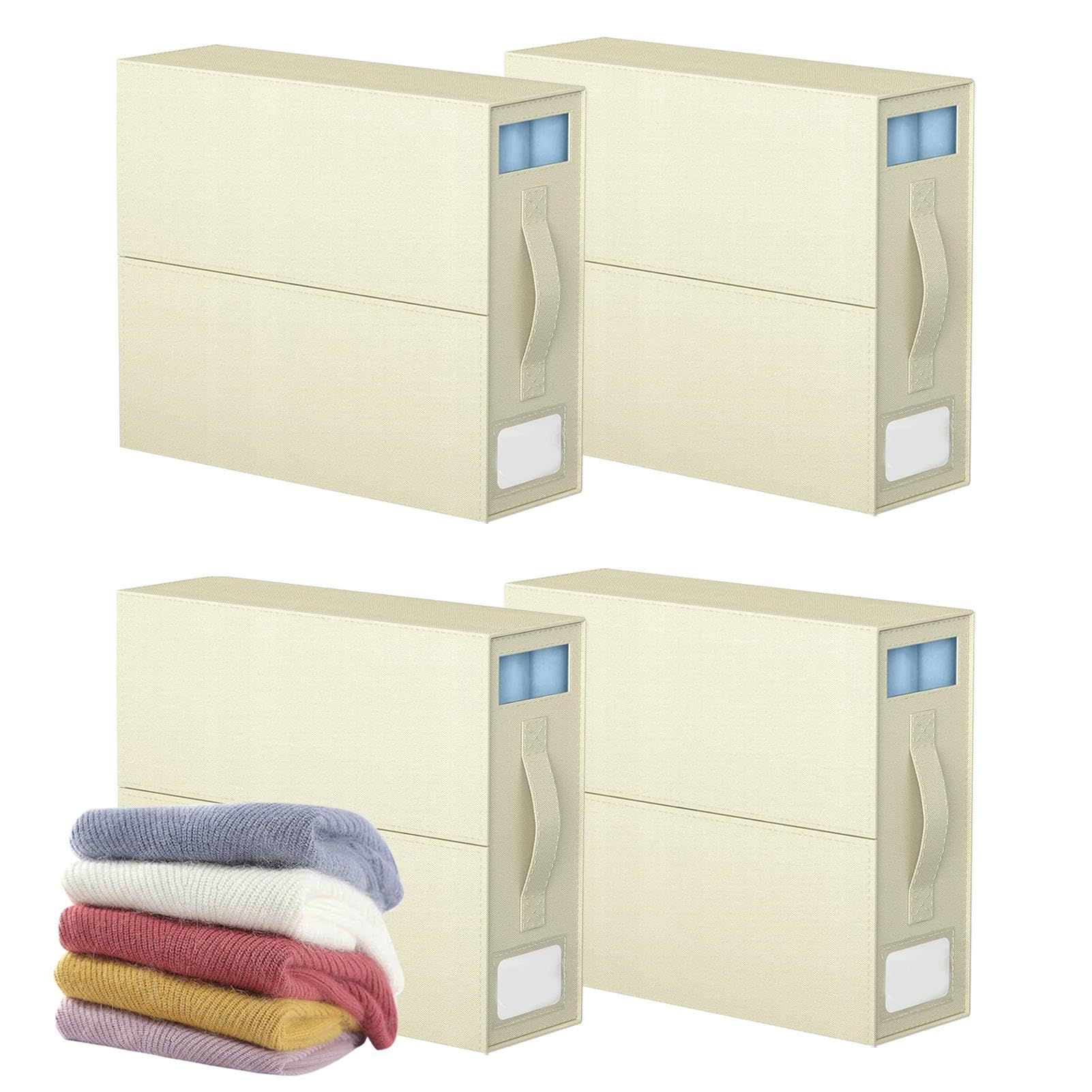 Organizer für 4 Bettlaken, Schrank-Bettlaken-Organizer, Bettwaren-Aufbewahrungsbehälter, Bettdecken-Organizer mit Reißverschluss, praktische Aufbewahrungstasche für Bettwäsche, 38,4 x 11,2 x 32,8 cm | Aufbewahrungsbehälter, Bettdecken-Organizer mit Reißve