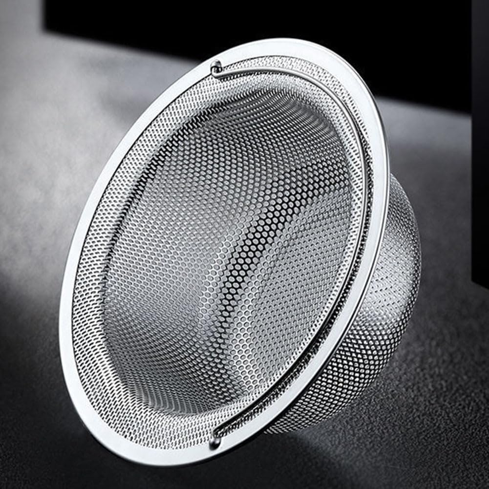 MobFest® Heavy Duty Stainless Steel Sink Strainer with Handle, Drain Baket Food Waste Hair Catcher Filter Stopper Trap Kitchen Jali, Rustproof, Double Edging, 2mm Perforated Holes, 11 cm, 1 Piece (B0C7QC7SH1) Amazon Price History, Amazon Price Tracker