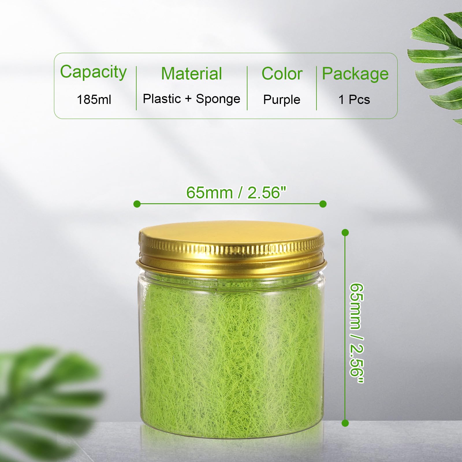 CoCud Model Grass Terrain Powder, 185ml Capacity, Fake Miniature Flower Grass Tree 8mm Nylon Bright Yellow - Image 2