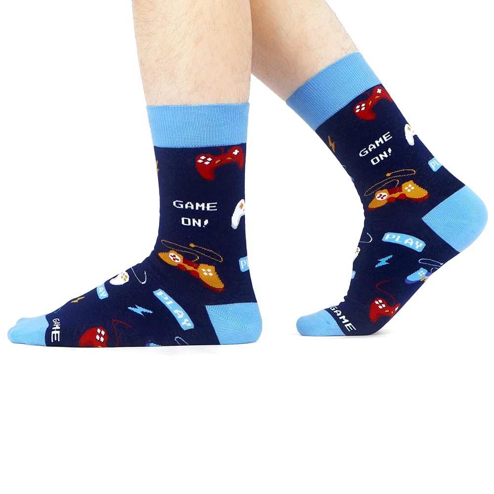 Calcetines Divertidos De Ciclismo WeciBor - Pack 5 Pares - Algodón Cómodo