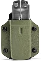 Vista 10 de TACTICAL GEEK TX1 - Funda multiherramienta EDC, funda ajustable con clip trasero para cinturón, multiherramienta no incluida (negro)