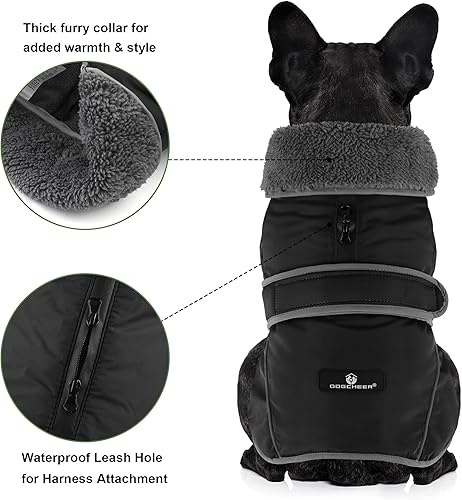 Dogcheer Dog Winter Jacket,Fleece Collar Cold Weather — packaging and what arrives in the box