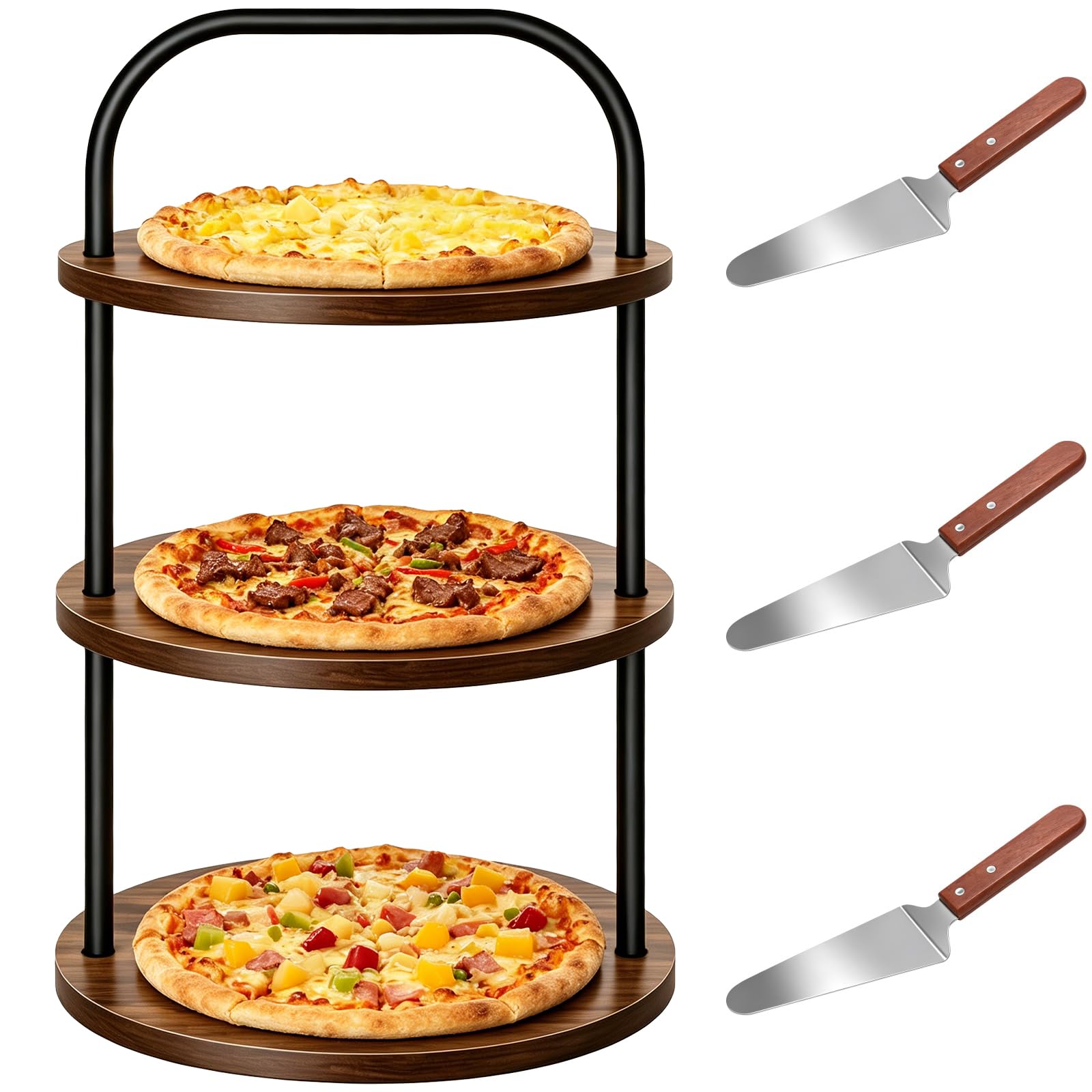Photo 1 of NIMBLOOM 3-Tier Wood Serving Stand