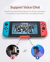 Vista 5 de TXLBTTL Interruptor transmisor adaptador Bluetooth, receptor para interruptor, USB-C, micrófono digital integrado APTX, baja latencia, chat de voz