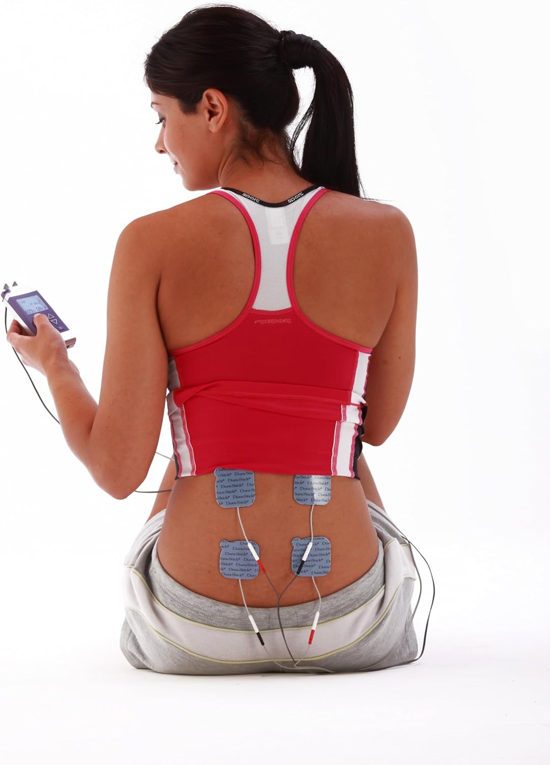 Chattanooga Dura-Stick Plus | Blue Foam Backing 2 inch Square - 10 Packs (4 Electrodes per Pack) – Total 40 Electrodes