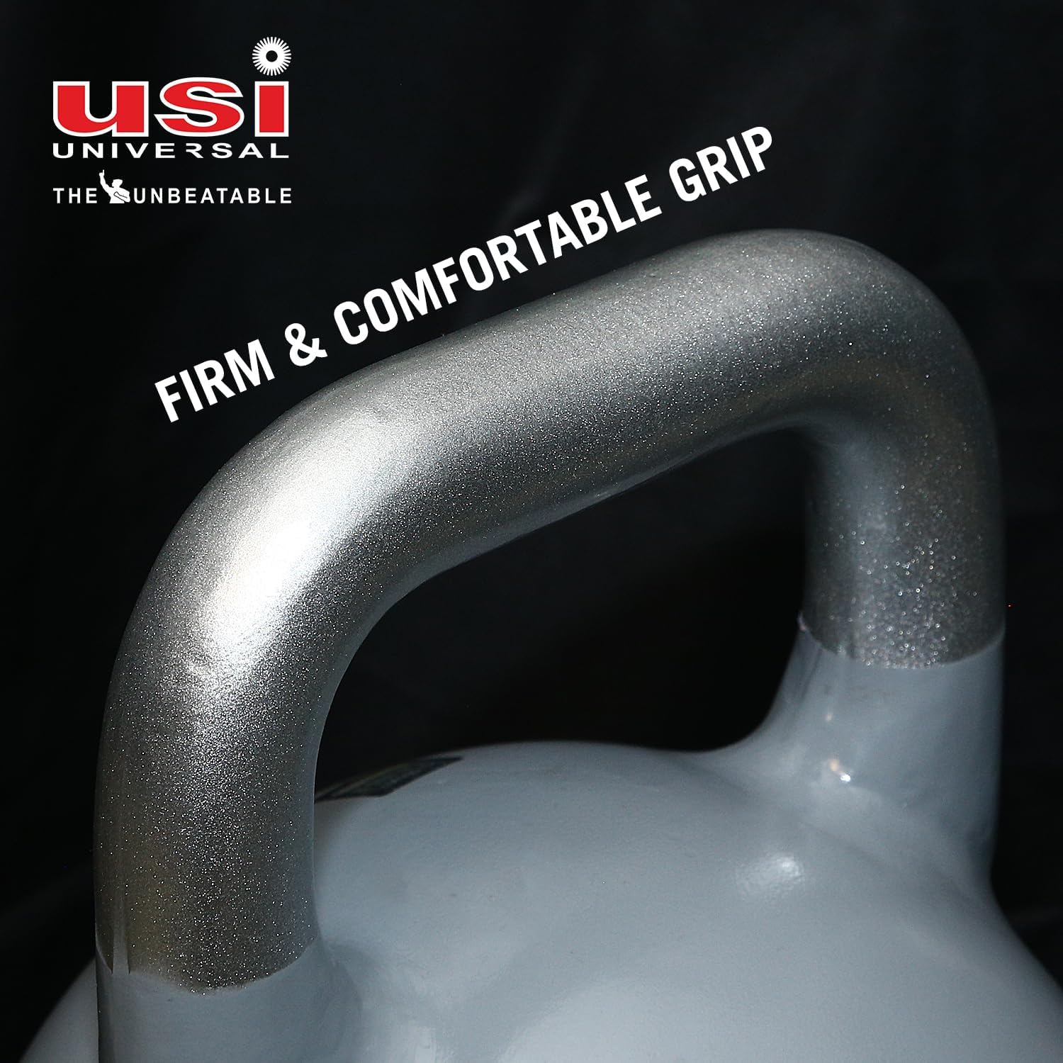USI UNIVERSAL THE UNBEATABLE Kettlebell per fitness, kettlebell per palestra domestica, CKB Competition Kettle bell con struttura cava in acciaio, manico largo strutturato e base larga