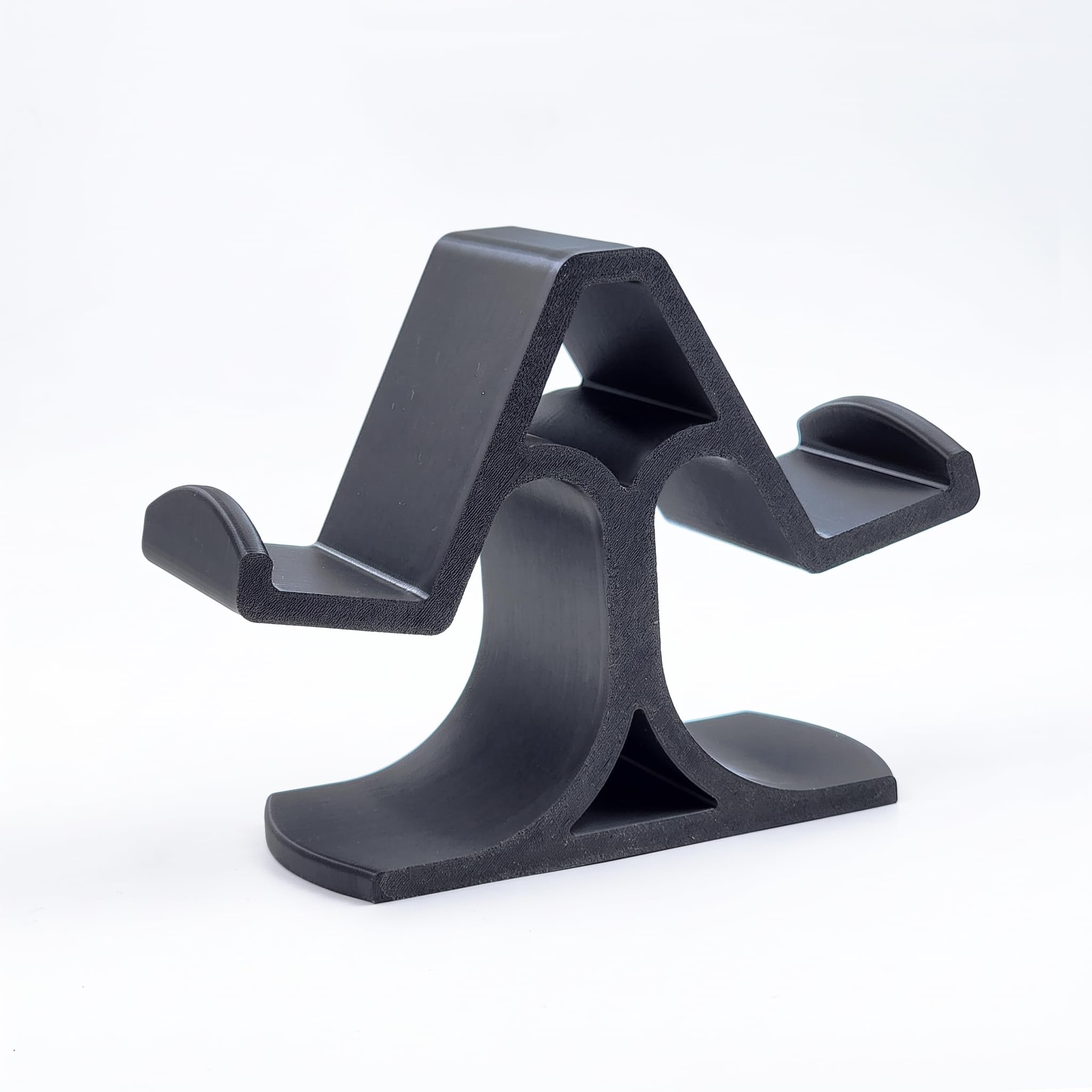 Akrinity Dual Controller Stand Holder for PS5, PS4 & Xbox Controllers | Universal Gaming Controller Organizer for Desk Setup | Desktop Display Stand | Matte Black-image-43