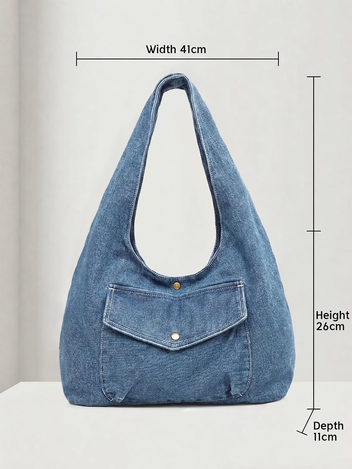 Flowyair Womens Denim Purse Trendy Canvas Large Capacity Jean Hobo Tote Bag | Y2k Going Out, Cute, Hobo Bag, Shoulder Bag, Vintage, Crossbody Bags, Handbag, Casual Style