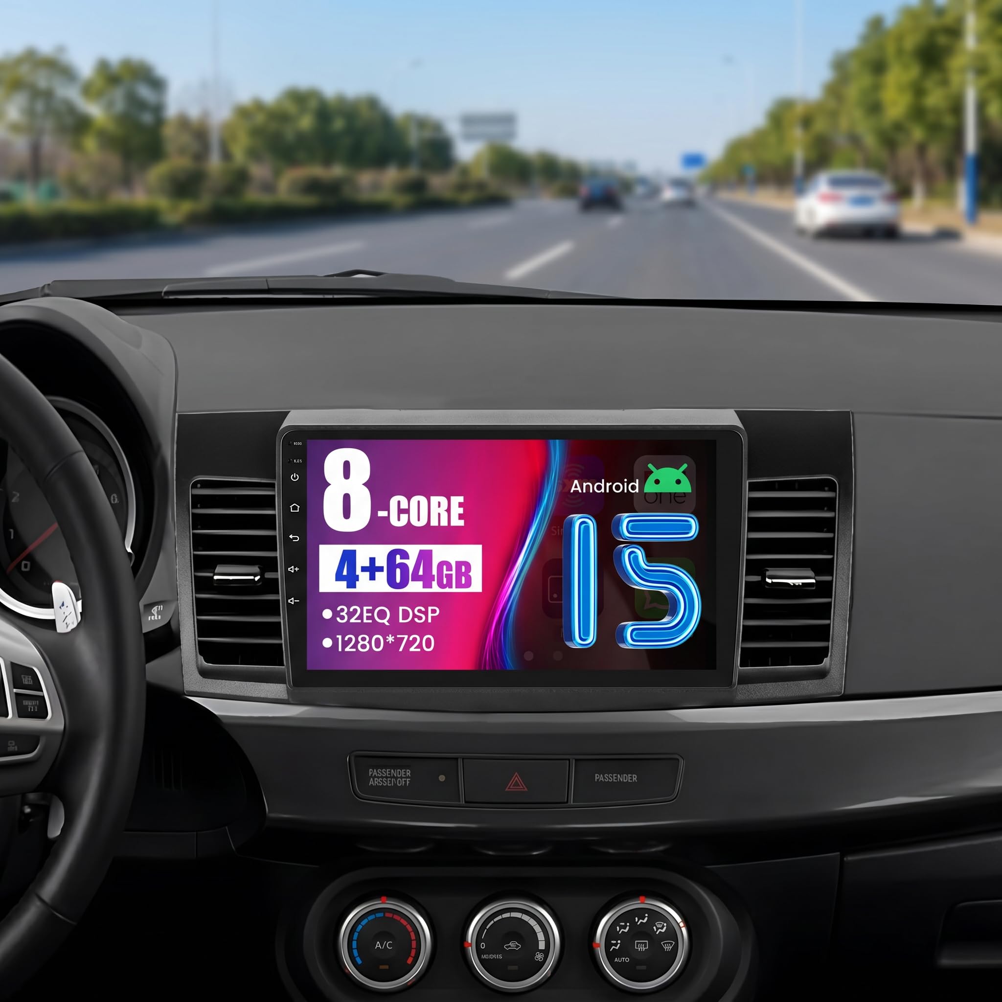 8-Core 4+64G Android 13 Car Stereo Upgrade Radio for Mitsubishi Lancer 2007-2012, 10.1'' HD Touch Screen with Wireless CarPlay & Android Auto, AHD Backup Camera, Mirror Link, GPS Navigation-image-45