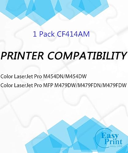 Miniatura 5 de EASYPRINT (1 cartucho de tóner Magenta) compatible con CF414A W2023A 414A utilizado para M454nw M454dw M454dn, MFP M479dw M479fdn M479fdw