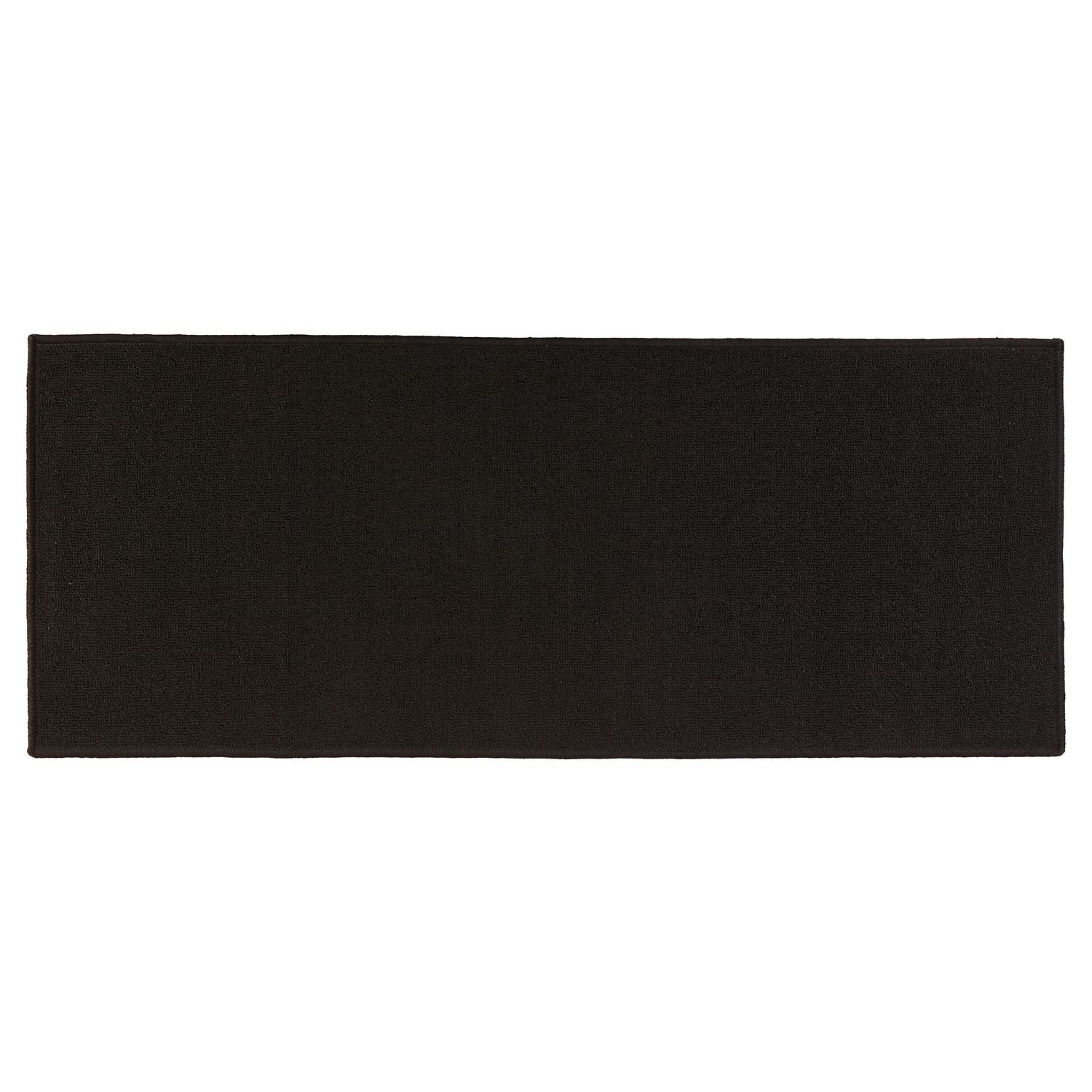 Tapis Antidérapant Ultra Absorbant (50 X 120 Cm) Aura Noir - Tapis - Eminza