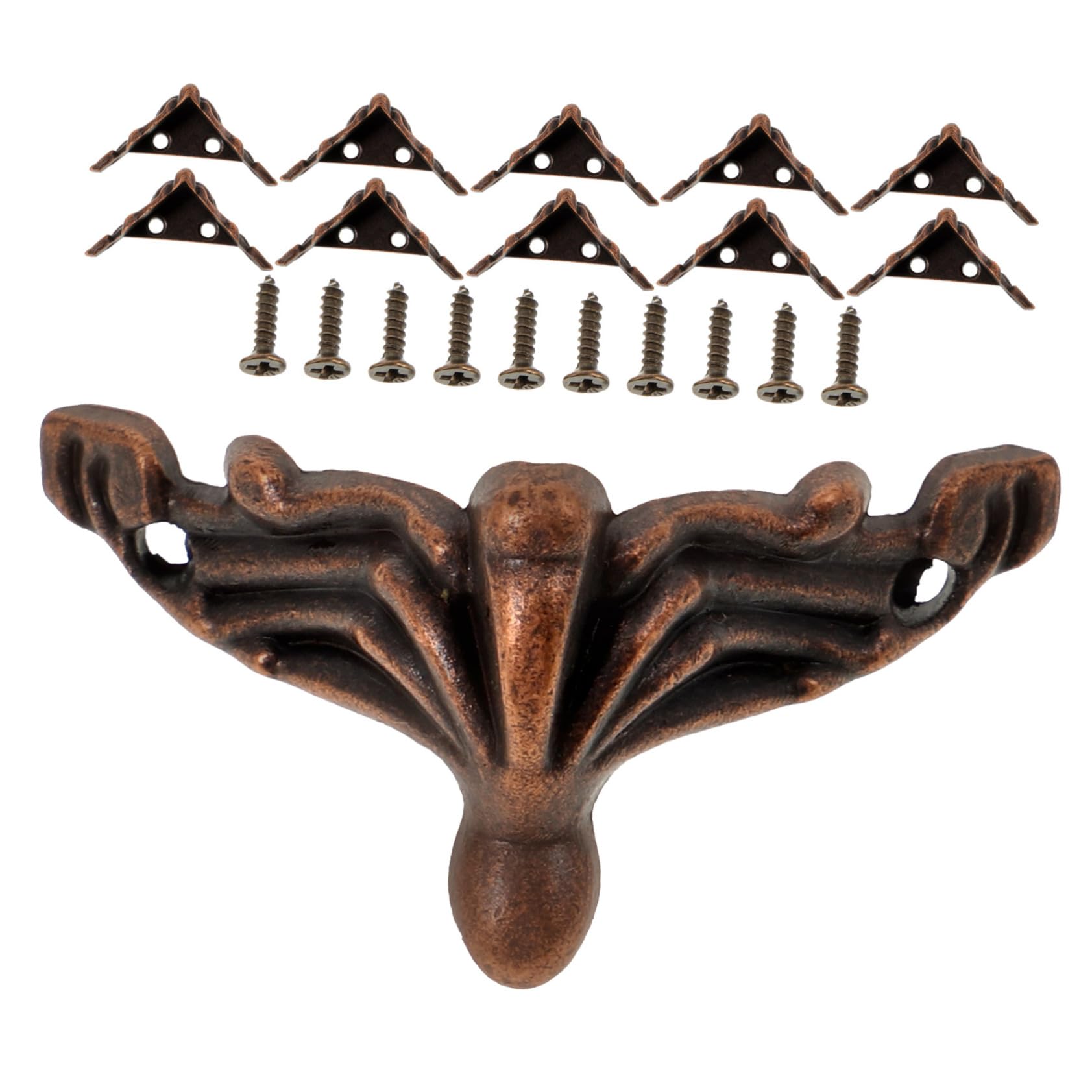 Pieds de canapé en fer OSALADI | Petits pieds pour support de canapé 27x16mm