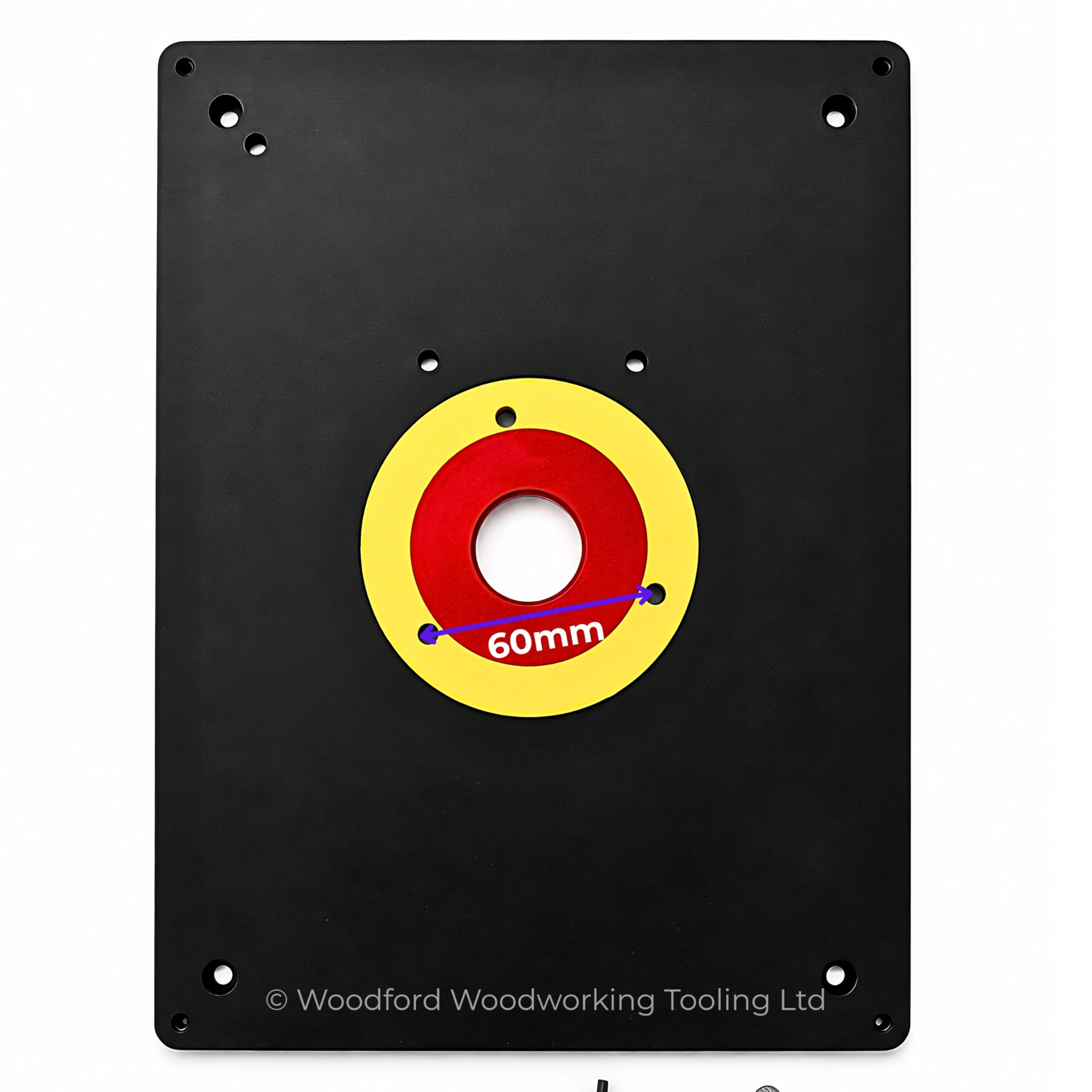 Piastra di inserimento della tavola del router per l'incisione del legno 230 x 305 x 9,5 mm