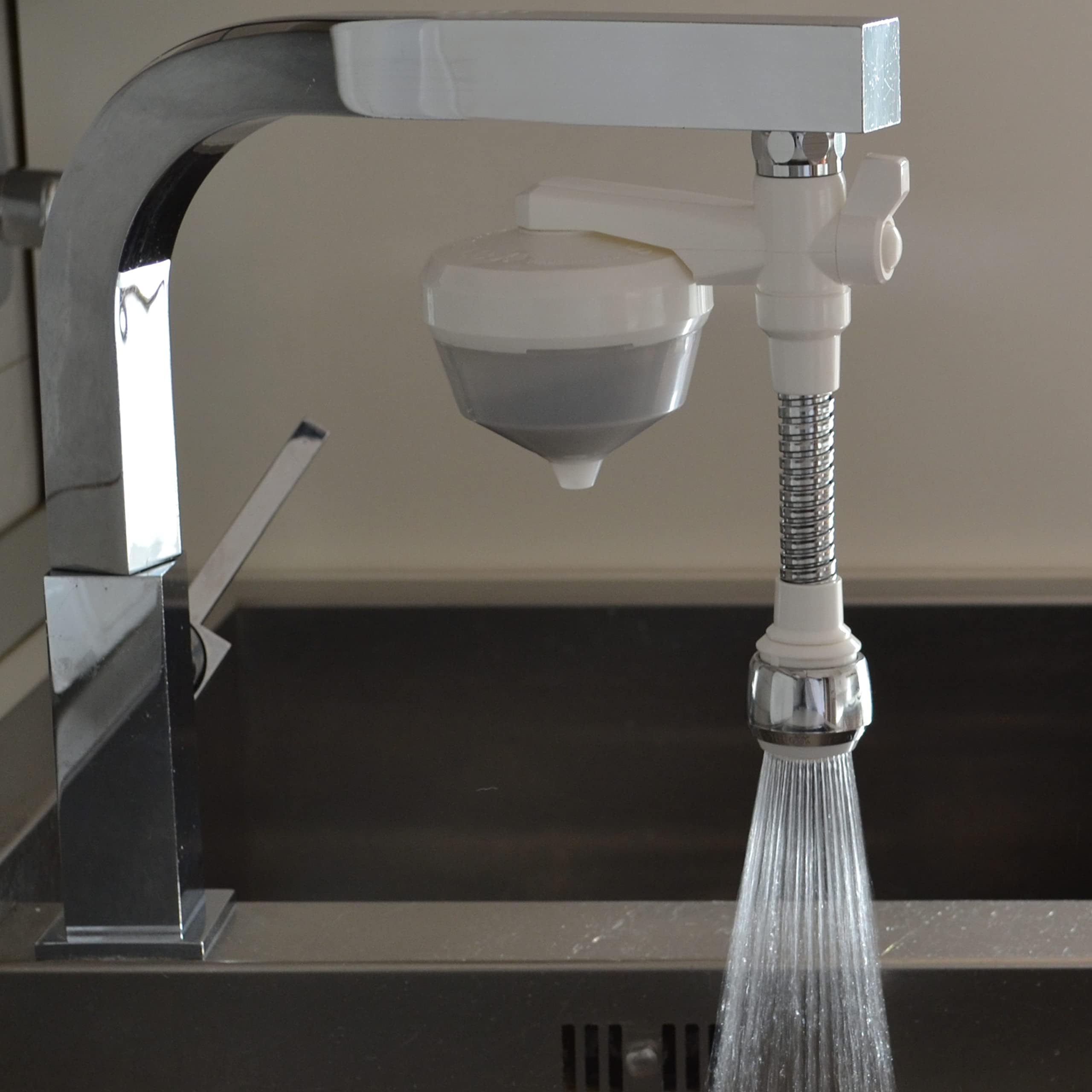 Depuratore Acqua Rubinetto Siroflex UNI 3-A Silver - Filtro, Aeratore E Doccetta, Made In Italy - Foto 14