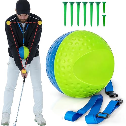 Golf Training Aid, Foam Balls with 8 Tees for Stability