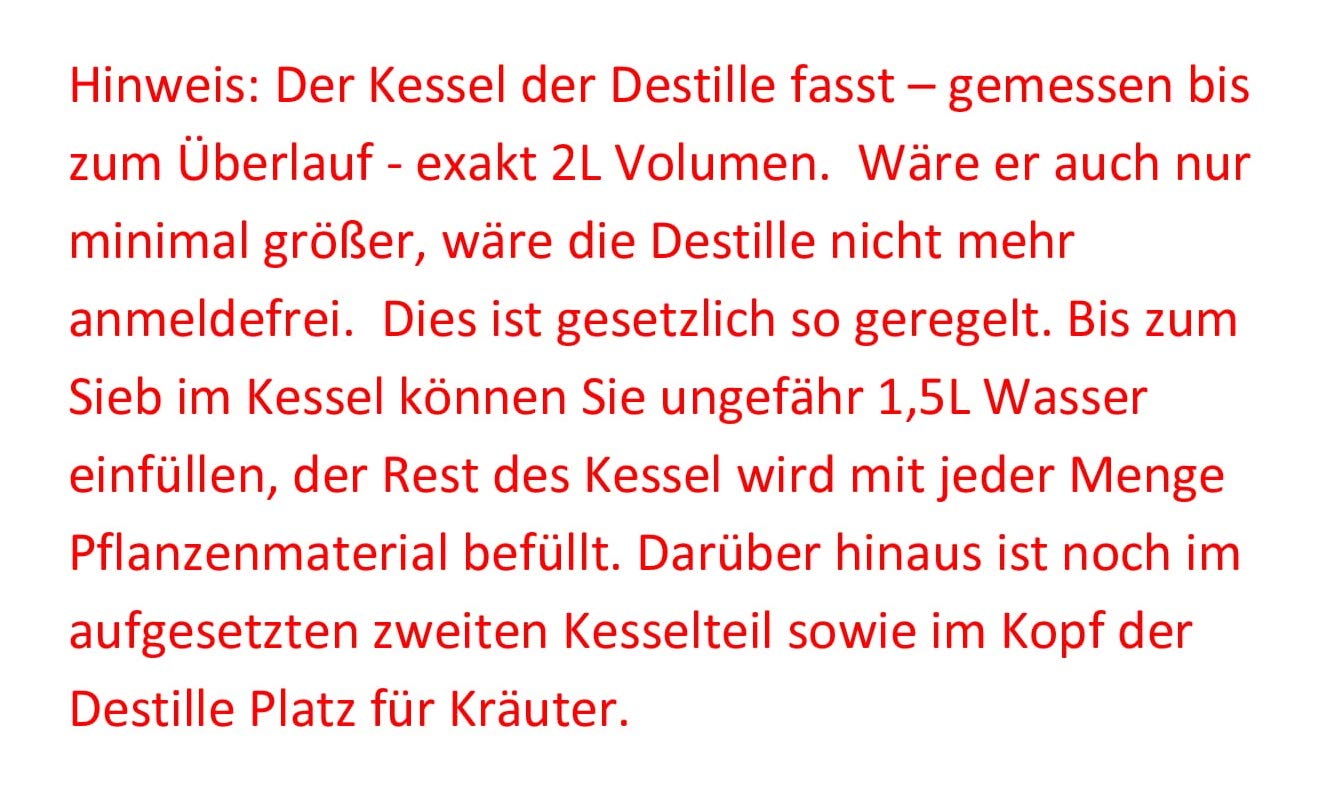 Destille Alquitara aus Kupfer 2 Liter mit Thermometer - Modell mit 3 Sieben (anmeldefrei) | Destillieranlage für ätherische Öle, Hydrolate (Pflanzenwasser), destilliertes Wasser