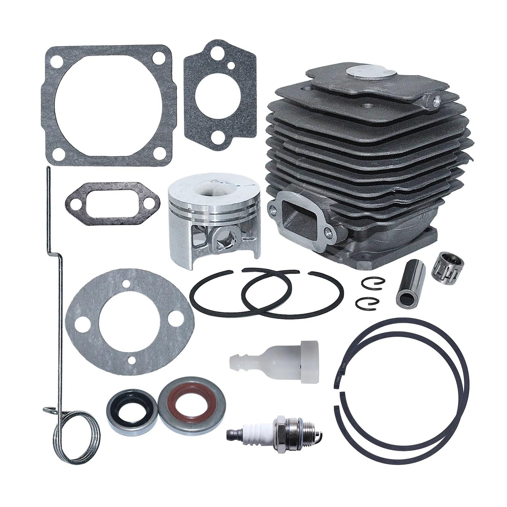 Pieza DE Recambio Kit de Junta de Sello de Aceite de pistón de Cilindro de 46 mm Compatible con Motosierra 028 028AV 028 QW WB 1118 020 1203