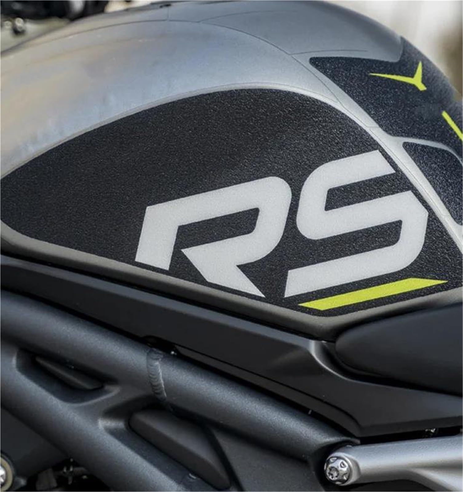 Paraserbatoio Adesivo Per Moto, Protezione Laterale Per Serbatoio Carburante Per Speed Triple 1200 RS, Adesivi Per Serbatoio Olio 1200 RS Tank Pad Adesivo(NERO 1,X-2)