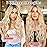 ALXNAN Clip in Hair Extensions, Long Wavy Blonde Hair, 24 Inch 4PCS Thick Fiber Double Weft Hairpieces