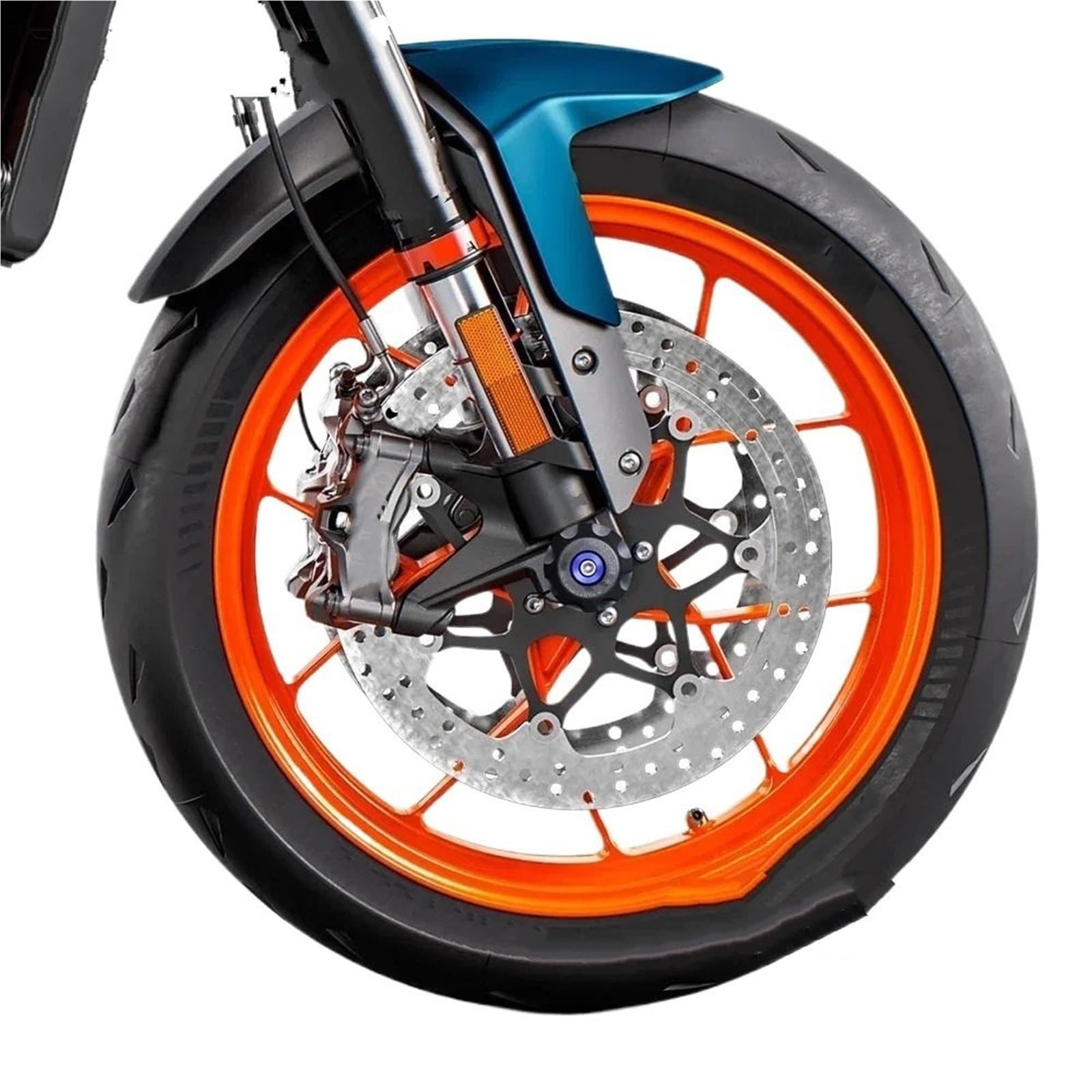 Przednie tylne koło oś widelca suwaki Pasuje Do Duke 790 890 R 990DUKE 2025 Oś Przednia Widelec Crash Slider Osłona Koła Pad Tylne Akcesoria(Front-Rear BLACK)
