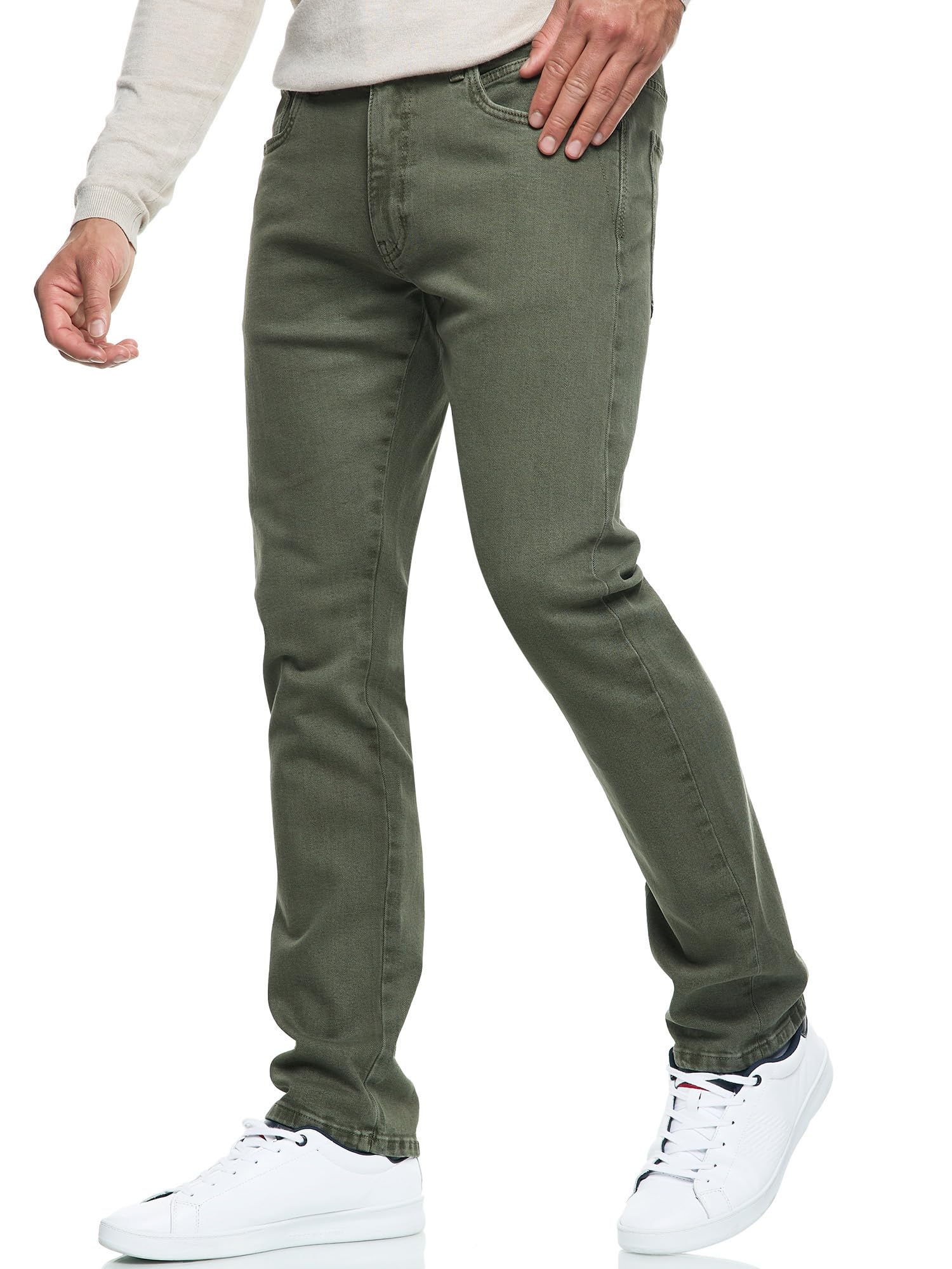 Indicode Uomini INSamario Jeans Pants | Pantaloni Jeans in 99% Cotone con 5 Tasche