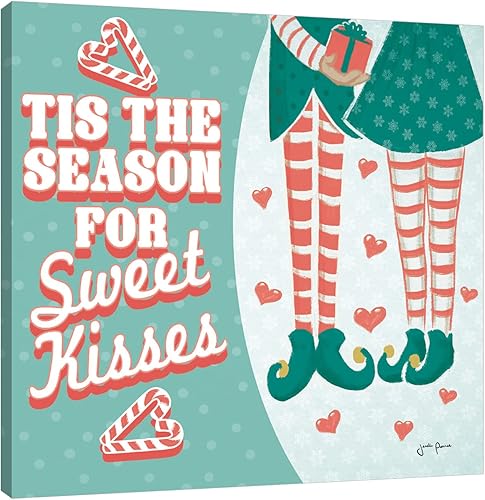 Jaxson Rea "Vintage Christmas VIII Gallery Wrapped Canvas by Janelle Penner, 24" x 24"