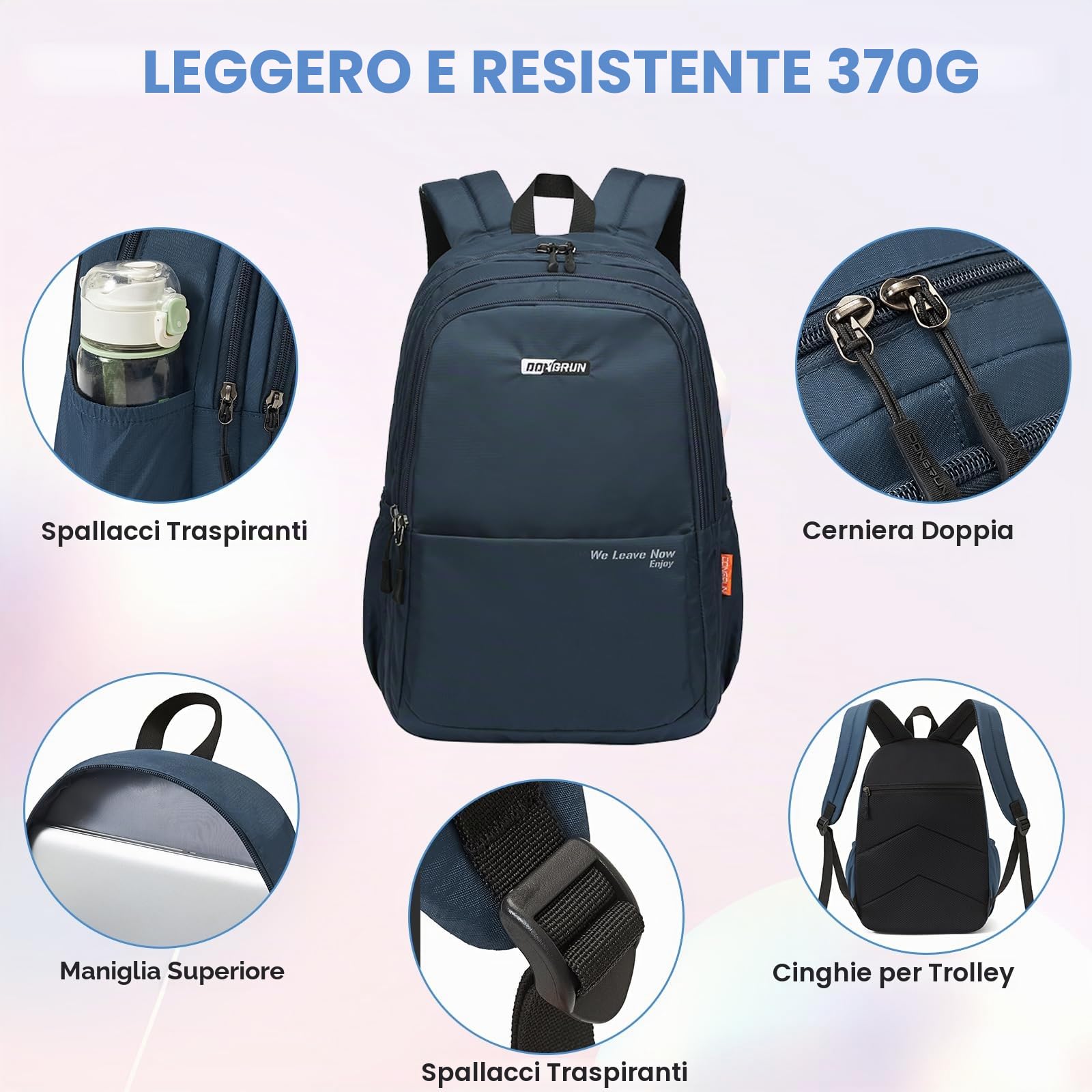 Zaino Wizzair 40x20x30 Zaino da Viaggio Aereo Bagaglio a Mano per Donne e Uomini Impermeabile Borse Valigia Zaini Casual Unisex per Wizz Air EasyJet Laptop Daypack