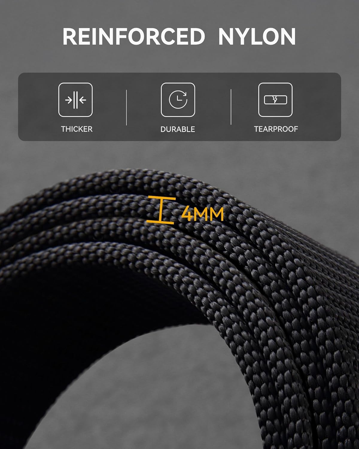 CHAOREN 1.5" Nylon Ratchet Belts for Men - Adjustable Casual Work Belt with Slide Buckle - Trim to Fit - Image 5