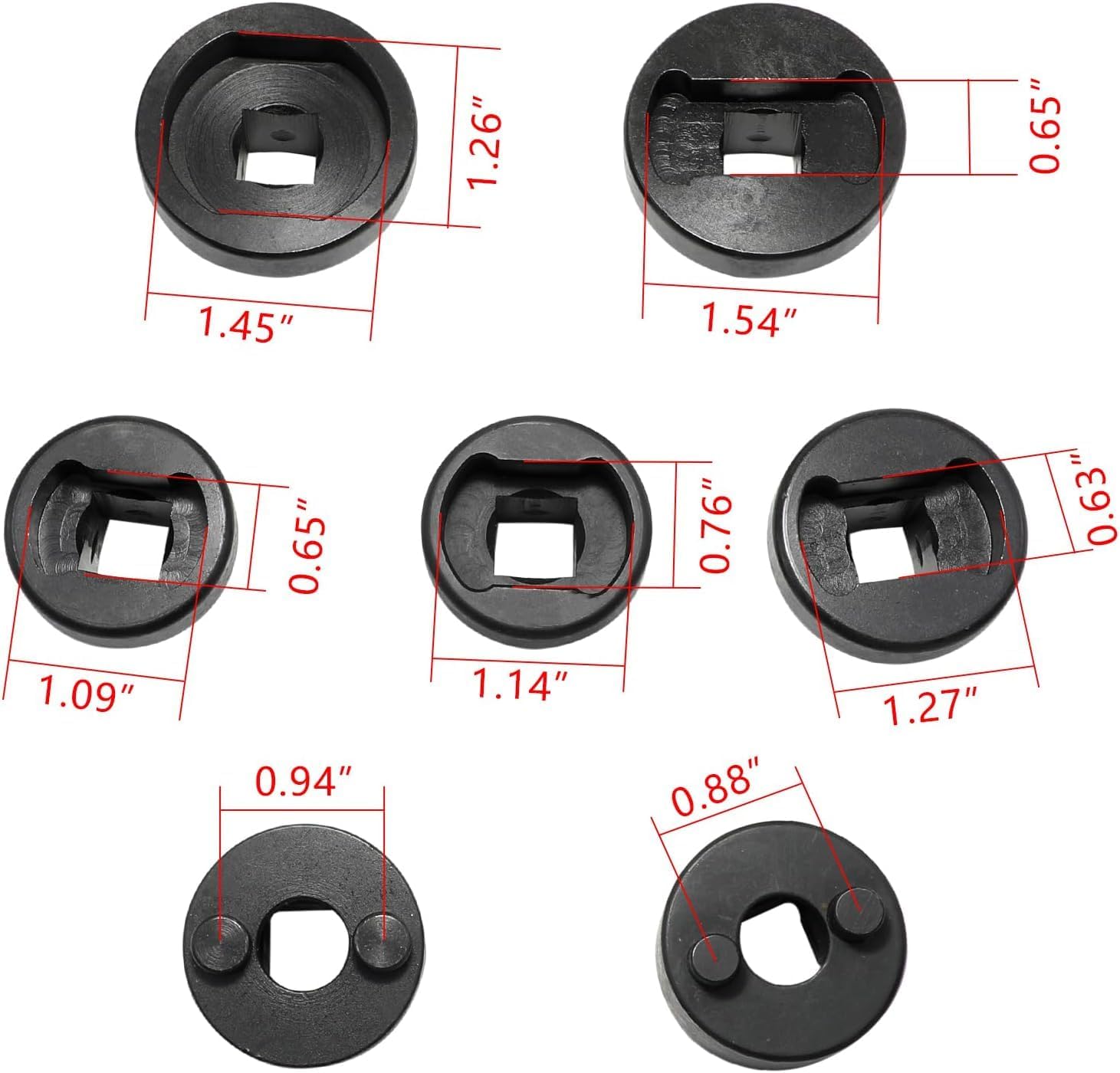 Threaded Leaf Spring And Shackle Pin Remover Installation Socket Set For International Peterbilt Western Star Volvo Mack Kenworth 6-8Grade Truck TG15100 TG15101 TG15102 TG15103 TG15104 TG15105 TG15106