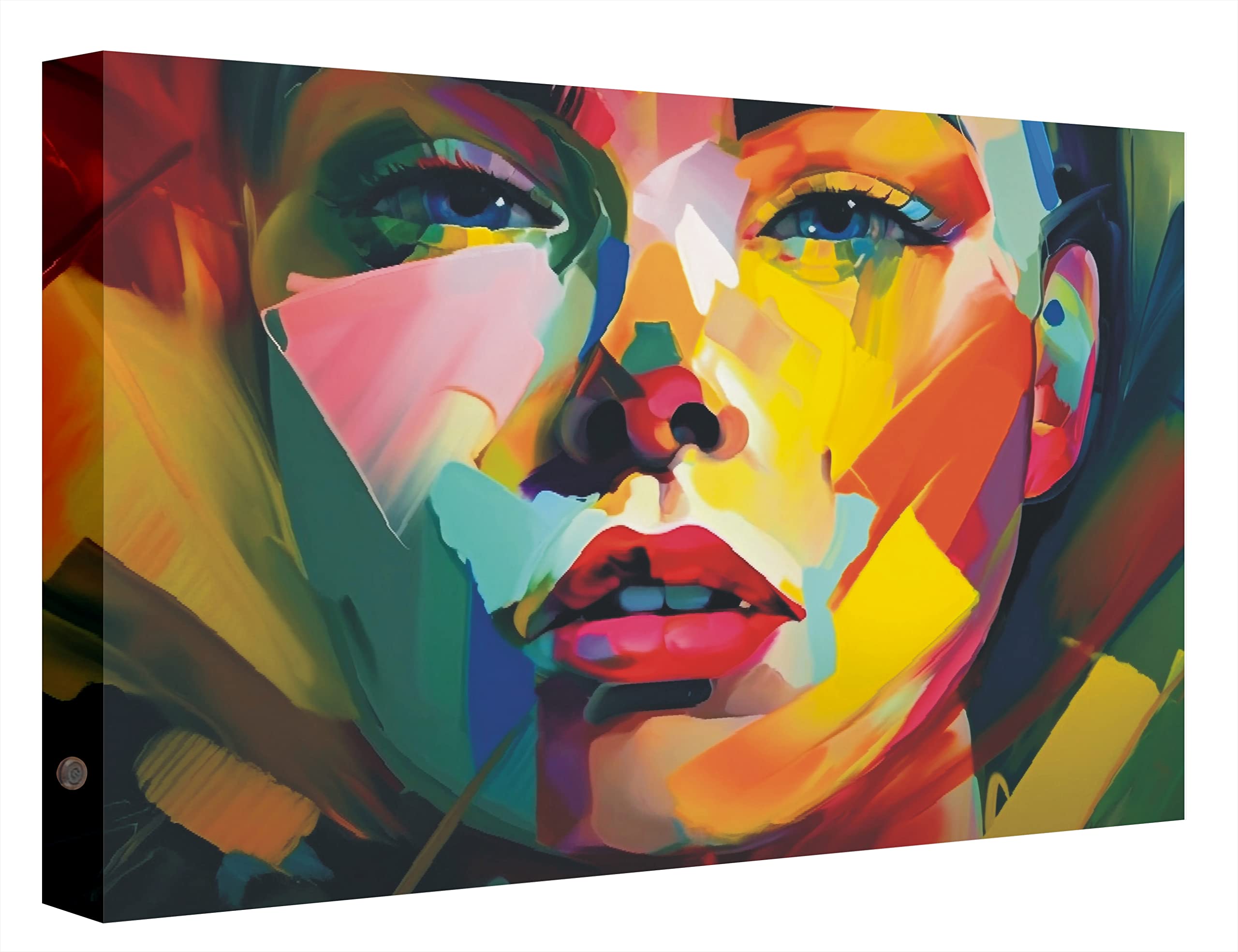 Tableau lumineux avec LED Carmen pour décoration murale de salon
