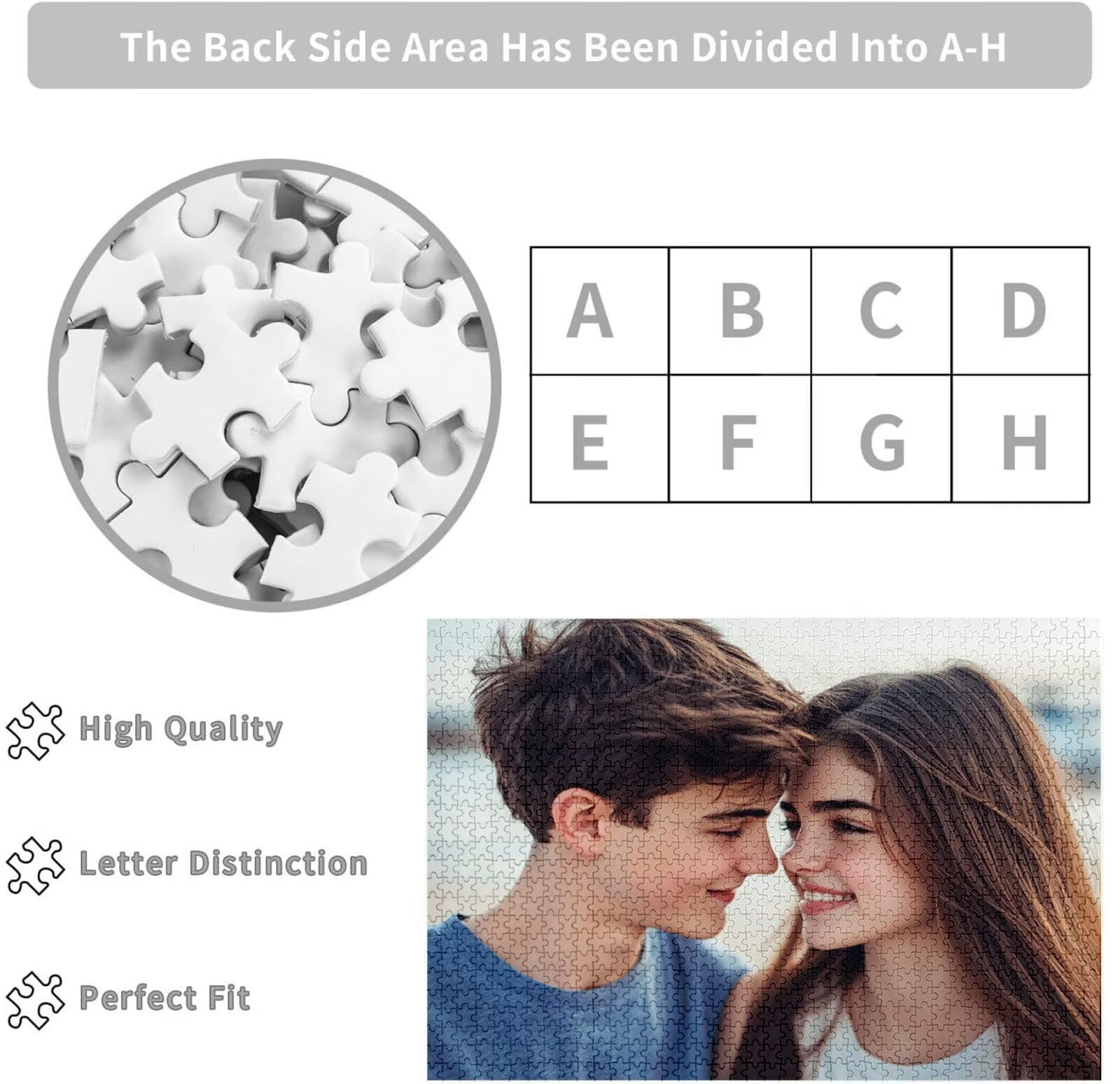 Puzzle Personalizado con Foto Personalizado con Foto Rompecabezas Personalizada con Imagen HD, Texto o Nombre Navidad Halloween Día del Niño Juegos de Inteligencia Regalos para Niños Amigos C-3143