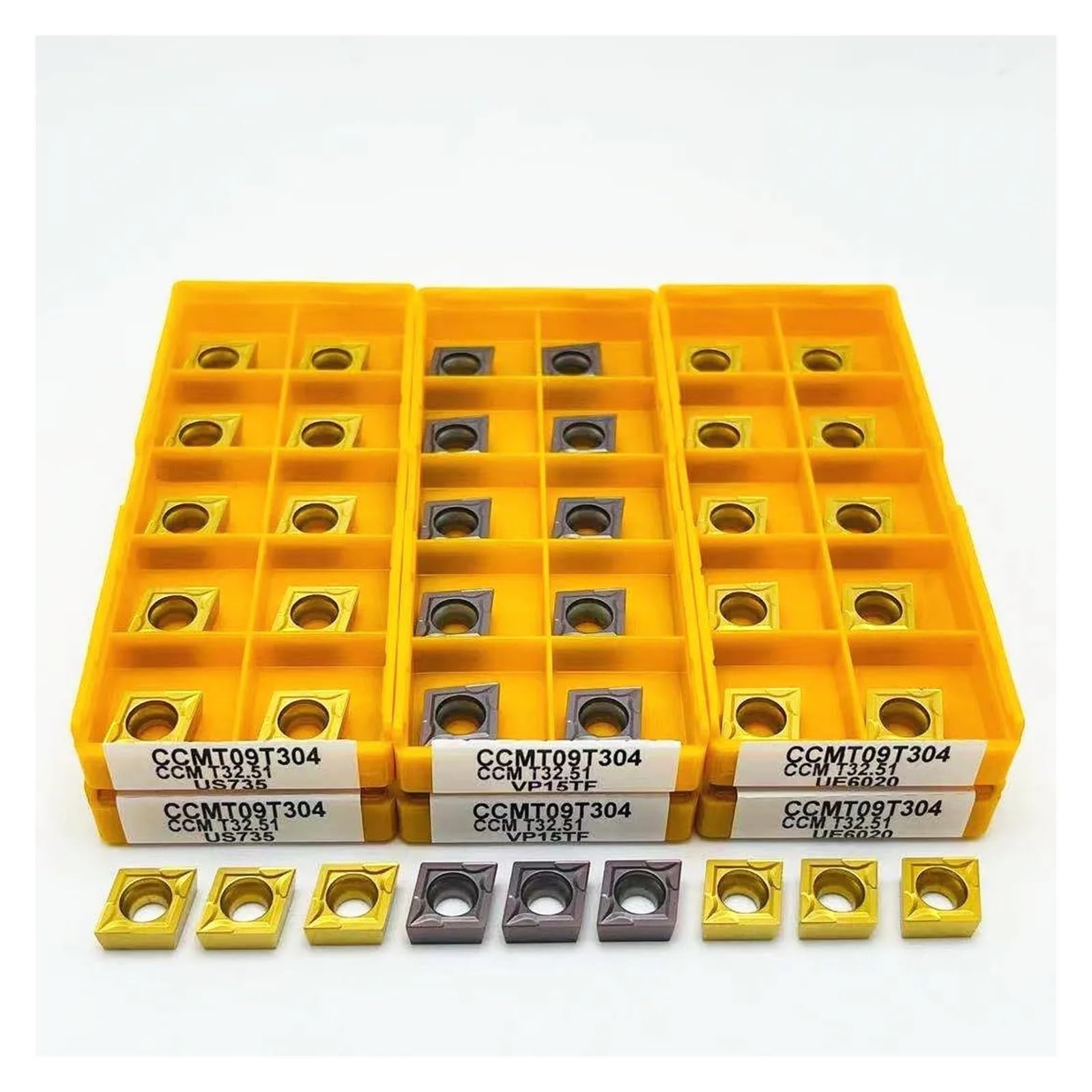 CCMT09T304 US735 plaquettes de carbure pour tournage interne de machines-outils en lot de 10