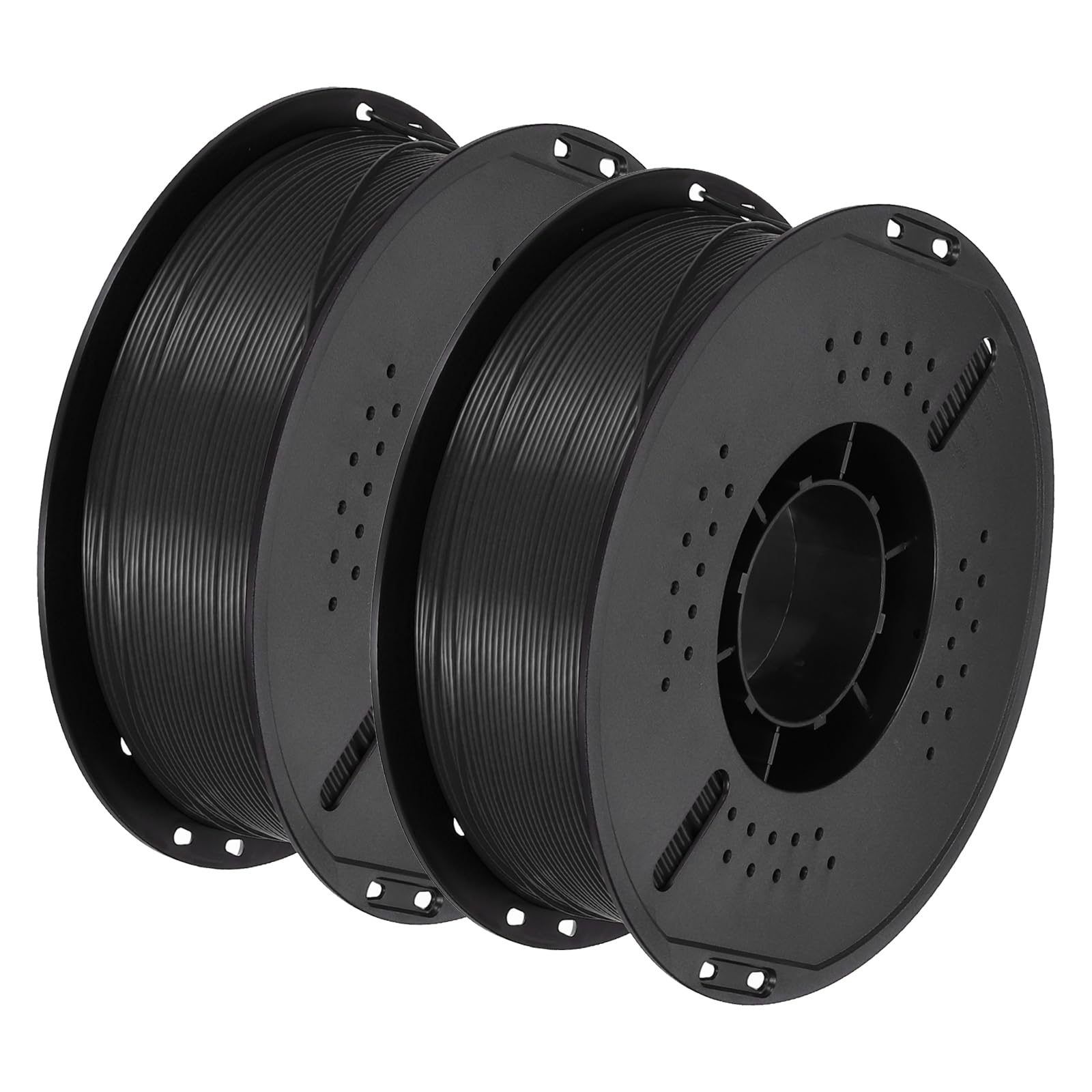 QUARKZMAN 2 Pcs Filamento PETG Para Impresora 3D 1.75mm 1KG Negro | Alta Precisión, Antihumedad, Superior Resistencia, Filamento Brillante, Para Impresoras